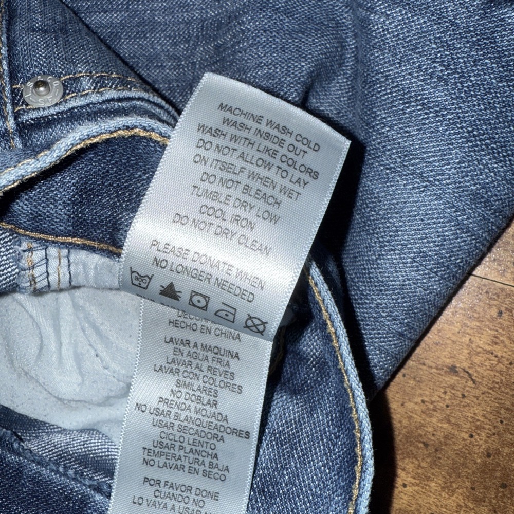 Levi's 511 Slim Denim Blue Jeans Women's Size 14 Regular 27X27 - Picture 7 of 10